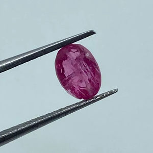 Gema de Espinela Natural de Corte Ovalado, Alta Calidad, Suelta, Rara, de Lujo, Color Rojo Rosado, para Joyería Femenina - Product Image 1