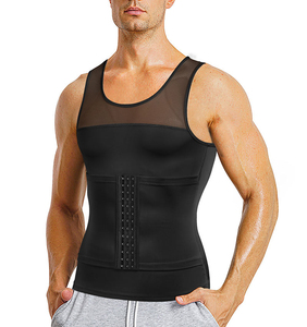 Customized Teenagers Men's Slimming Breathable Embroidery High Compression Fitness Body Shapewear Corset - Product Image 6
