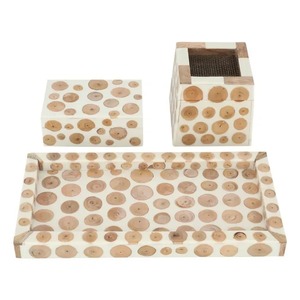 Juego de Quemadores de Incienso Artesanales con Incrustaciones de Madera de Ciprés, Soporte para Mubkhar, Caja con Bandeja para Quemador de Aroma, para Uso Religioso - Product Image 2