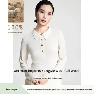 <b>Black</b> Knitted Long Sleeve Polo <b>Shirt</b> <b>Slim</b> <b>Fit</b> Solid Color Smart Casual Top - Product Image 3