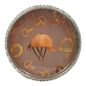 Bandeja Redonda Decorativa, Accesorios para Regalo, Bandejas de Plata Alemana con Base, Bandeja para Servir Alimentos, Bocadillos y Galletas, Estilo Ecuestre - Product Image 3