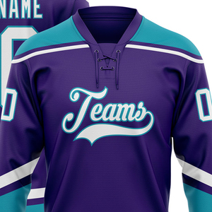 Maillot de hockey personnalisé pour équipe, 100 % polyester, décontracté, à manches longues, pull sportif avec impression par sublimation - Product Image 3