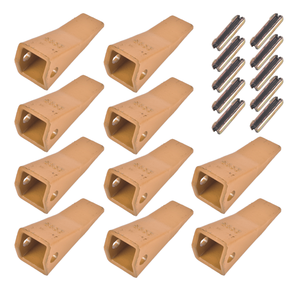 Set di 10 Denti per Benna in Acciaio Legato 23S Compatibili con Mini Escavatori Doosan, con Perni Flessibili 23TF/23FP - Product Image 3