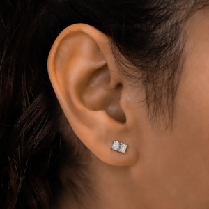 ต่างหูเพชรทอง 14K รูปทรงหลากหลาย มรกตเพาะเลี้ยง รูปหัวใจ รูปไข่ รูปหยดน้ำ ต่างหูเดี่ยว เครื่องประดับทันสมัยสำหรับผู้หญิง - Product Image 6