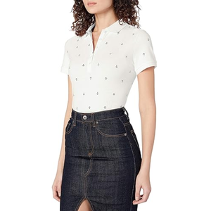 Bright <b>Orange</b> Women <b>Polo</b> Shirt Short Sleeve Breathable Cotton Fabric Summer Office Wear Stylish Ladies Slim Fit Top Daily - Product Image 4