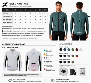 Chaqueta de Ciclismo de Manga Larga Unisex X Sports City, Ajuste Aerodinámico Premium, Múltiples Colores, Forro Térmico Transpirable para Ciclismo de Carretera - Product Image 6