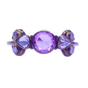 ทองคำชุบ 14K หรูหรา คลาสสิก ประดับเพชรพลอยสีชมพูเจียระไนแบบเหลี่ยม ทรงช่องทาง เหมาะสำหรับทั้งชายและหญิง ใช้ในโอกาสหมั้นและวันครบรอบ - Product Image 4