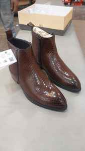 Botas de Cuero Genuino para Hombre, Estilo Retro Occidental, de Alta Calidad, con Relieve, Altura al Tobillo, Impermeables y Transpirables, Nueva Llegada 2026 - Product Image 4