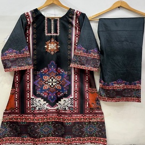 Vestidos pakistaníes salwar kameez de terciopelo para damas, vestido salwar kameez de alta calidad, ropa de estilo islámico para mujeres. - Product Image 1