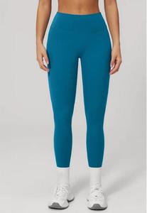 High Waist Full Length Solid Color <b>Knitted</b> <b>Leggings</b> Stretchy Breathable Eco-Friendly 220g Women's Sporty All Seasons Spandex - Product Image 5