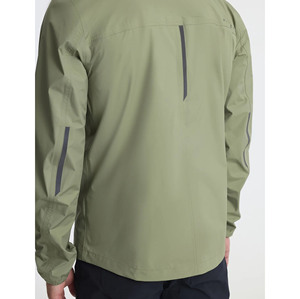 Chaqueta Impermeable con Capucha para Hombre, Color Sólido, Cierre de Cremallera, Poliéster, Estilo Casual, para Otoño, 140g - Product Image 4