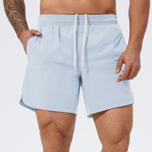 Quick Drying Breathable Skin Friendly Sports and Fitness Double-<b>layer</b> Side Pocket Men's Shorts Running Tennis Basketball Shorts - Product Image 5