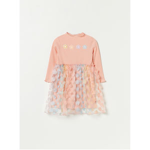 Robe coréenne OZKIZ pour filles de 2 à 7 ans, mode enfantine printemps/automne avec de belles décorations florales, vente en gros - Product Image 1