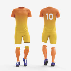 Maillots de football personnalisés respirants à manches courtes avec impression du nom de l'équipe, du numéro et du logo – Tenue de sport - Product Image 4