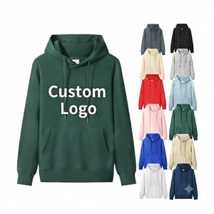 Sweats à capuche pour hommes, vêtements épais de haute qualité, logo personnalisé brodé, motif uni, nouveau produit tendance, impression de logo personnalisé, coton. - Product Image 3