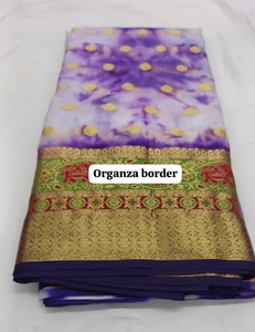 Tela de Organza Ultra Suave de Alta Calidad, Material de Organza Translúcido y Brillante para Prendas de Lujo y Saris para Mujer, Venta al Por Mayor - Product Image 6