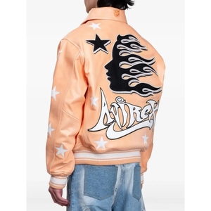 AVIREX 50th Anniversary Leather <b>Bomber</b> <b>Jacket</b> | Genuine Cow Leather Varsity Streetwear Breathable All Seasons <b>Vintage</b> <b>Jacket</b> - Product Image 2