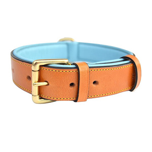 Collar de Cuero para Perro de Primera Calidad, Marca Privada, Ajustable, Lujoso, Duradero, con Patrón Sólido, Simple y Moderno, Collar de Cuero Genuino para Perro - Product Image 2