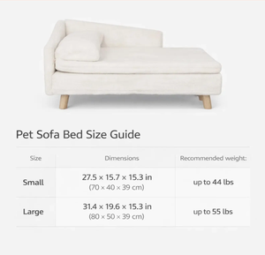 Lit pour chat et chien minimaliste moderne d'intérieur, en mousse à mémoire de forme, en peluche, avec pieds en bois, portable, pour salon et chambre, emballé en carton - Product Image 5