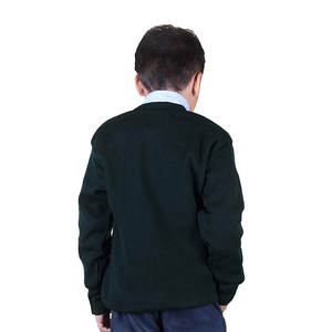Uniformes scolaires personnalisés en grande quantité pour enfants du primaire, ensemble unisexe 3 pièces : pull, gilet, chemise, pantalon, 100% polyester - Product Image 2
