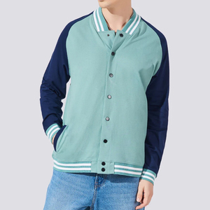 เสื้อแจ็คเก็ตผู้ชายผ้าขนสัตว์สไตล์ลำลองสำหรับใส่ในเมือง คอตั้ง พร้อมโลโก้ด้านหน้า เหมาะสำหรับใส่ในฤดูหนาวและใช้ในชีวิตประจำวัน - Product Image 1