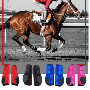 Botas Ajustables y Personalizables de Neopreno y Malla para Caballos, Protector de Patas Equinas, Equipo Ecuestre para Montar a Caballo - Product Image 5