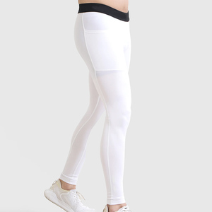 Vêtements de sport pour hommes, leggings de musculation à taille mi-haute, ajustés, pour l'entraînement, la course à pied et les activités athlétiques - Product Image 2