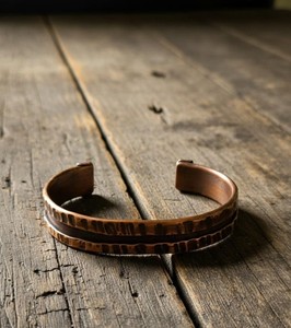 Belladec Women's Hand Forged Red <b>Copper</b> Cuff Bracelet Rustic Hammered Open <b>Bangle</b> Artisan Boho Statement Jewelry - Product Image 6