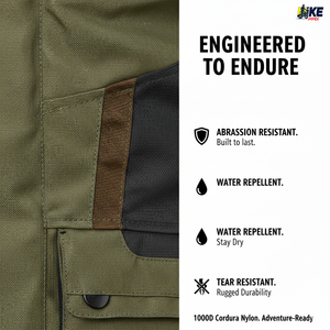 Chaqueta de Motociclismo de Invierno para Aventura, Textil Cordura, Impermeable, Ignífuga, Transpirable, con Protección CE, para Turismo - Product Image 4