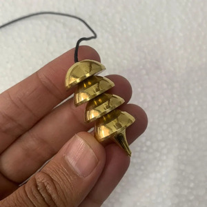 Pendentif de radiesthésie Osiris en laiton poli fait main, grande taille, qualité supérieure, style mascotte Khambhat, pour usage domestique, vente en gros - Product Image 4