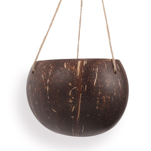 <b>Large</b> coconut shell pots for <b>plants</b> top sale coco flower pot planter eco-friendly planters - Product Image 1
