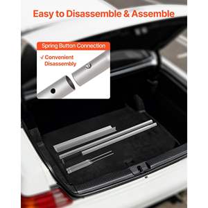 Râteau d'excavatrice en aluminium à manche de 60 pouces et tête de 20 pouces, outil de nivellement robuste pour l'asphalte, le béton, le pavage et le sable - Product Image 5