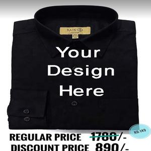 เสื้อแขนยาวผ้าฝ้ายสีทึบสำหรับผู้ชาย100% บังคลาเทศพร้อมโลโก้ตามสั่งสำหรับฤดูใบไม้ร่วง - Product Image 3