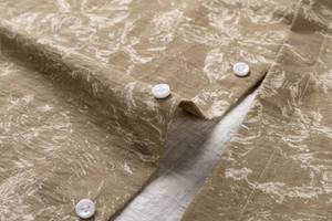 Chemises hawaïennes décontractées pour hommes à manches courtes en rayonne par sublimation, motif feuilles, pour les vacances à la plage - Product Image 3