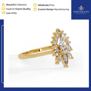 Worldwide Exporter Selling Handcrafted VVS Clarity 925 Sterling <b>Silver</b> <b>Solitaire</b> Diamond <b>Rings</b> for Sale at Excellent Price - Product Image 3