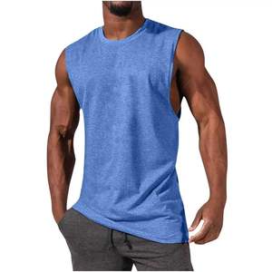 Débardeur de compression sans manches pour homme, amincissant, sculptant le ventre, avec broderie décorative, tricoté décontracté - Product Image 4