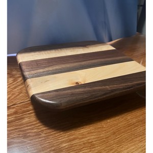 Lazy Susan Rectangular de Madera Hecha a Mano, Diseño Minimalista, Acabado Pulido con Vetas de Madera Natural, Patrón Sólido - Product Image 2