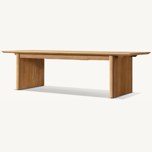 Mesa rectangular para cenar al aire libre, como junto a la piscina o en un restaurante al aire libre, de estilo moderno. - Product Image 2