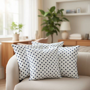 Housse de coussin en velours à pois 18x18 pour la maison et l'hôtel - Product Image 3