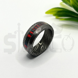 Hot Selling Handmade Wood Damascus Steel <b>Ring</b> for <b>Men</b> Women Wedding Band Fashion Party <b>Ring</b> Custom Latest Design OEM Supplier - Product Image 1