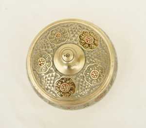 High Quality Brass Masala <b>Box</b> with Lid Spice Storage Organizer - Product Image 3