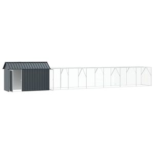 Jaula para Pájaros de Acero Galvanizado Antracita 821.5 X 111 X 142 cm - Product Image 3