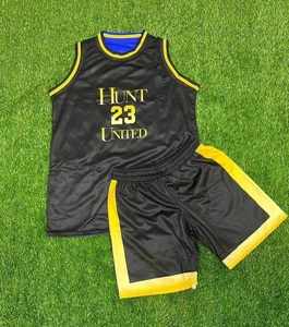 ชุดบาสเก็ตบอล Rexfit Sports Trending แบบกำหนดเอง สีน้ำเงิน-เหลือง ระบายอากาศเร็ว แห้งไว เสื้อกล้าม กางเกงขาสั้น ชุดทีม สำหรับผู้ใหญ่ 男女 - Product Image 6
