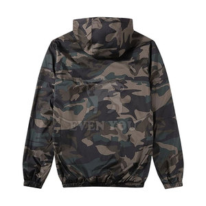 Veste coupe-vent en nylon et polyester camouflage, veste coupe-vent camouflage de qualité supérieure, veste coupe-vent camouflage décontractée - Product Image 2