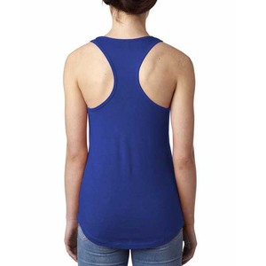 Next Level Women's Hip Hop Racerback Tank Top Red Breathable Eco-Friendly Front Logo Fitness Yoga Wear Organic Cotton - Product Image 4