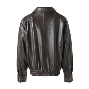 Chaqueta de Cuero para Hombre, a la Moda, de Alta Calidad, con Diseño a Cuadros/Color Sólido, Estilo Urbano, Resistente al Viento, Transpirable, de Manga Larga, Elegante y Práctica para el Invierno - Product Image 4