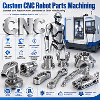 Pièces de robot CNC personnalisées usinées en acier inoxydable, composants de bras de précision pour la fabrication intelligente