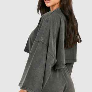 Women's 2 Piece <b>Knitted</b> <b>Set</b> Full Sleeve Crew Neck Solid Color Loose Fit Casual Wear All Seasons One <b>Set</b> - Product Image 6