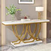 Neues Design Goldfarben Premium Traditioneller Metall-Konsolentisch Schlanker Umweltfreundlicher Schlafzimmer Eingangsbereich Wohnzimmer Hotel Klappbar