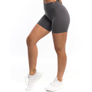Shorts Deportivos de Cintura Alta para Mujer, Transpirables, Ecológicos, de Secado Rápido, Acanalados, para Gimnasio, Fitness, Yoga, Verano - Product Image 4